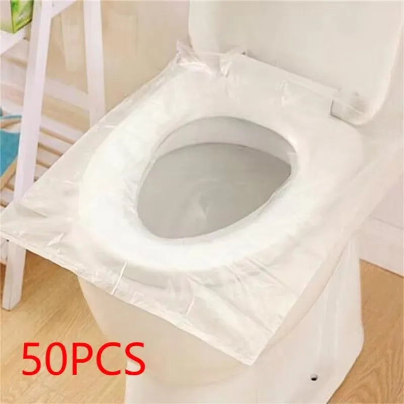 Disposable Toilet Seat Covers 50 Pack – Waterproof Travel