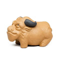 Purple Clay Tea Pet Cow Figurine Handmade Sculpture Little Cow Tea Play Tea Tray Oasis Select Chou Niu