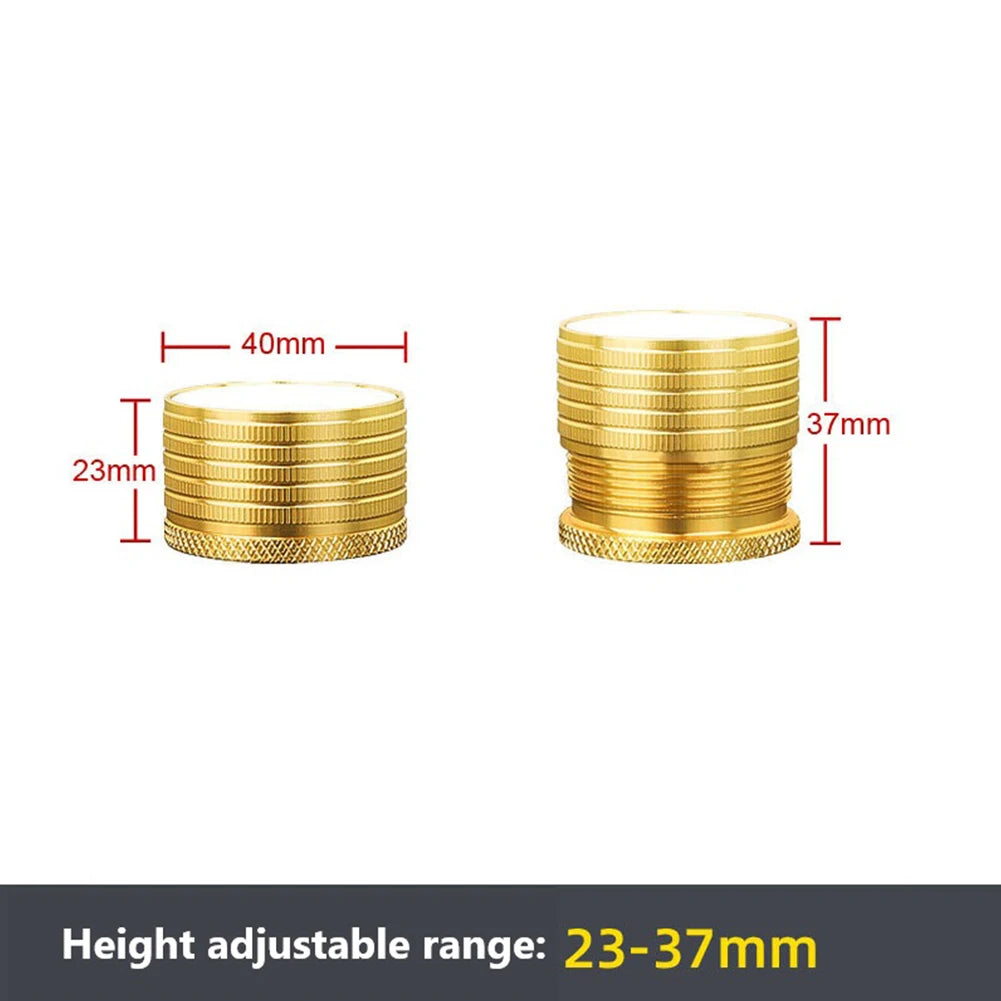 Furniture Leg Booster Pad Bed Table Legs Raised Base Height Increaser Adjustable Feet Floor Protector Oasis Select Gold 23mm