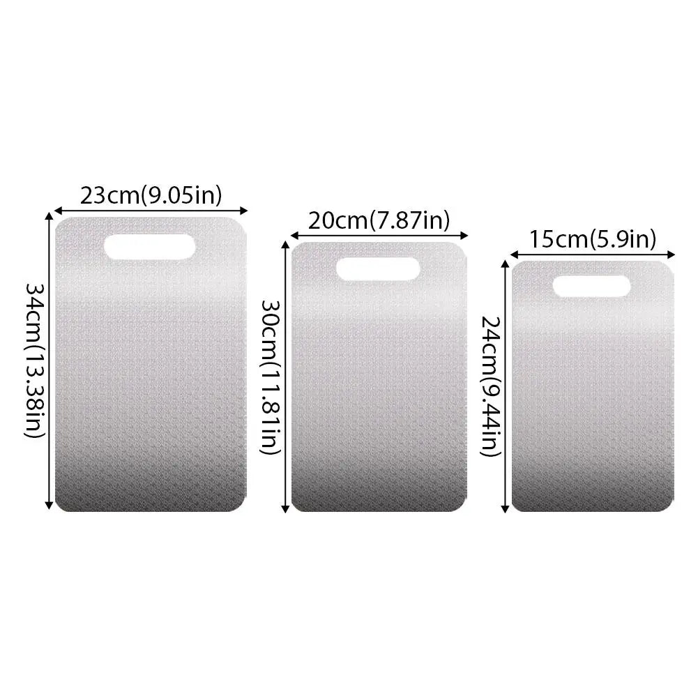 NEW Honeycomb Pattern Stainless Steel Cutting Board, Anti-Slip & Anti-Bacterial Double-Sided for Meat, Veg, Fruit - Home Kitchen Oasis Select