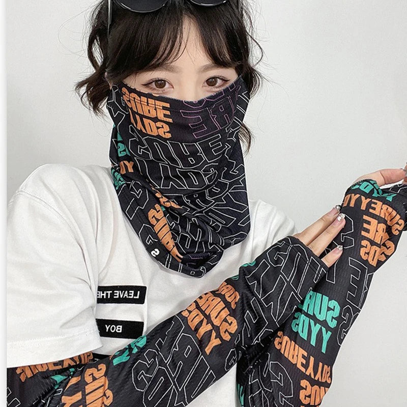 Men's Women's UV Block Mask, Summer Outdoor Sport Face Neck Sunscreen, Hip Hop Ear Scarf For Cycling Oasis Select