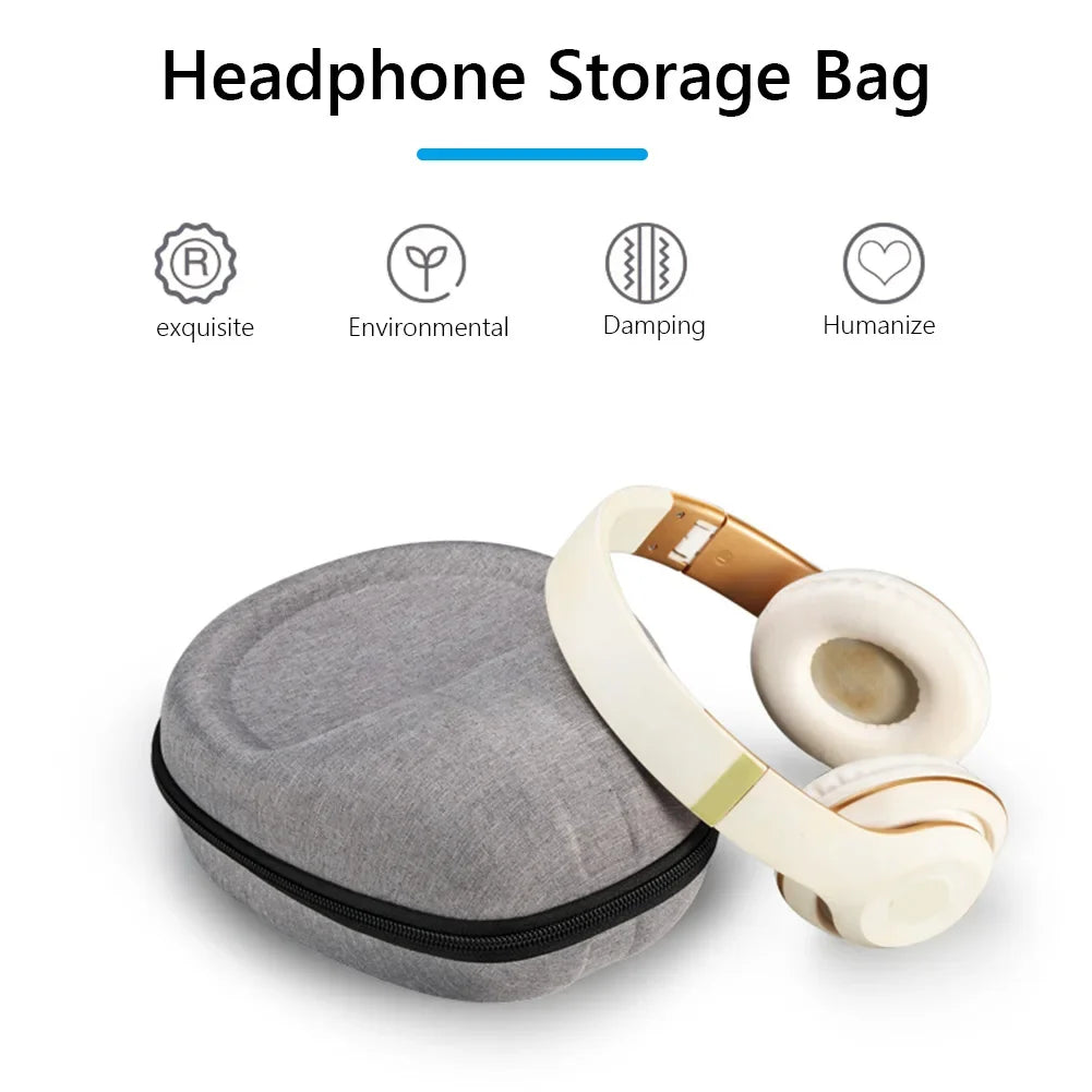 NEW Hard EVA Headphone Carrying Case Pouch with Hook for SONY WH-1000XM4/Audio-technica ATH-M50X Wireless Headset Accessories Oasis Select