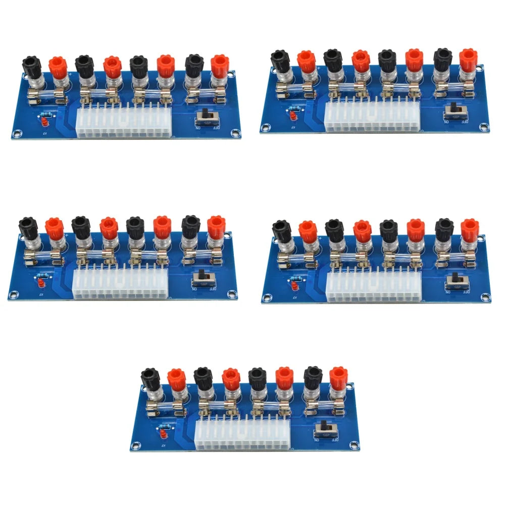 XH-M229 ATX Power Supply Adapter Board, 3.3V 5V 12V Output Terminal Module with On/Off Switch & Fuse for PC Power Supply Oasis Select 5pcs