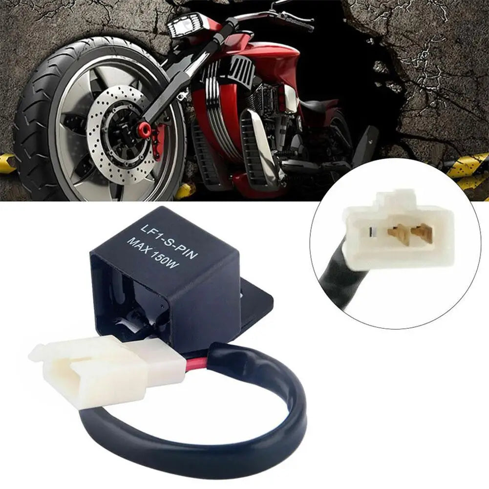 Motorcycle Motor Turn Signal Bulb Hyper Flash For Honda Kawasaki Suzuki Yamaha 12A 2Pin Electronic LED Flasher Relay Oasis Select