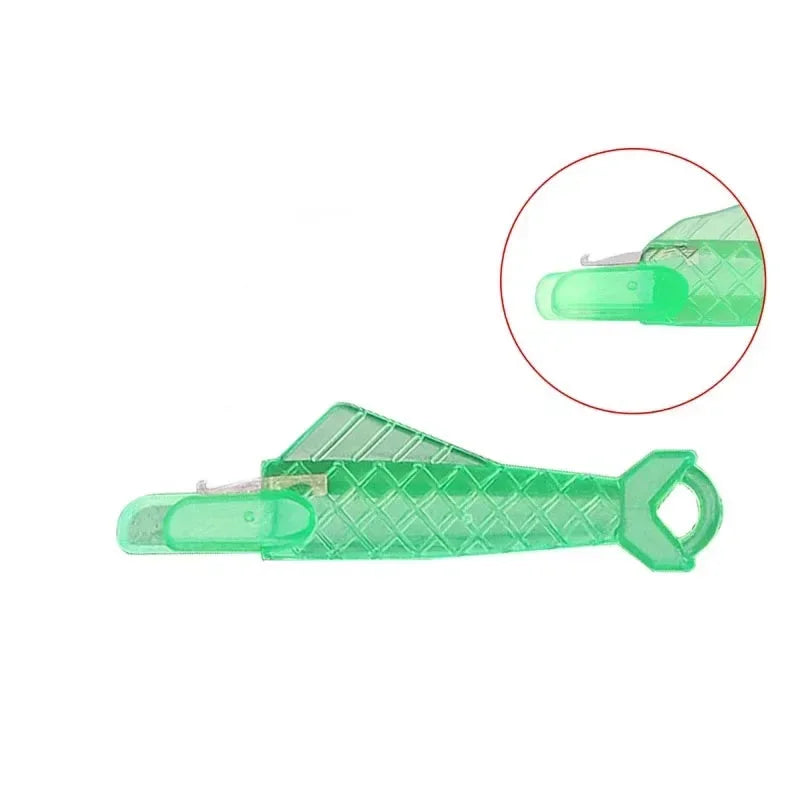 1-20Pcs Automatic Needle Threader DIY Tool Home Hand Sewing Machine Device Thread Auto Needle Cross Stitch Sewing Accessories Oasis Select 1pc green