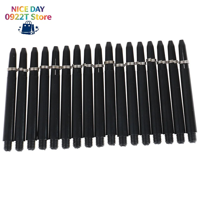50pcs 48mm Nylon Dart Shafts 2BA Screw Thread Darts Rod Stem+50pcs x Dart Flight Holder Protection Ring @#X Oasis Select