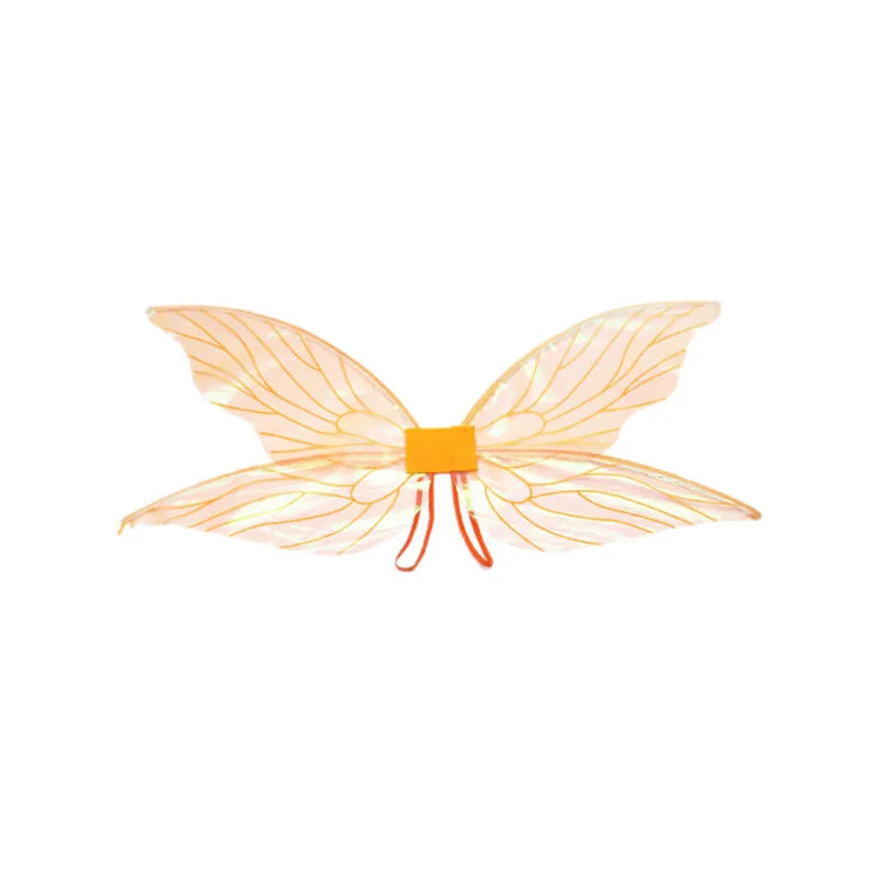 Festival Performances Butterfly and Cicada Wing Decorations Children's Activities Makeup Shows Dance Party Programs Props Oasis Select orange Width 76CM 35CM