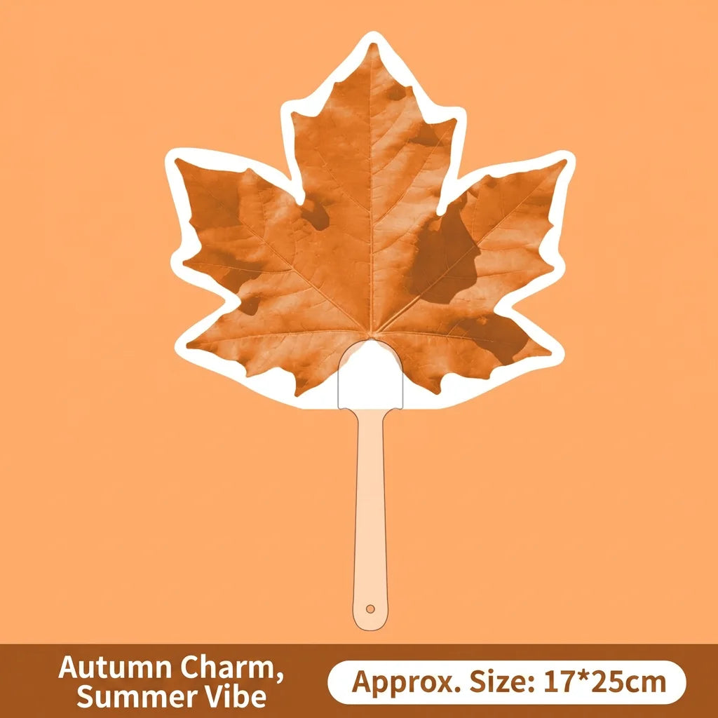 Double Sided Printed Fan Lightweight Pp Plastic Fan Summer Cooling Fan Modern For Graduation Gift Outdoor Travel Promotional Oasis Select Brown Red