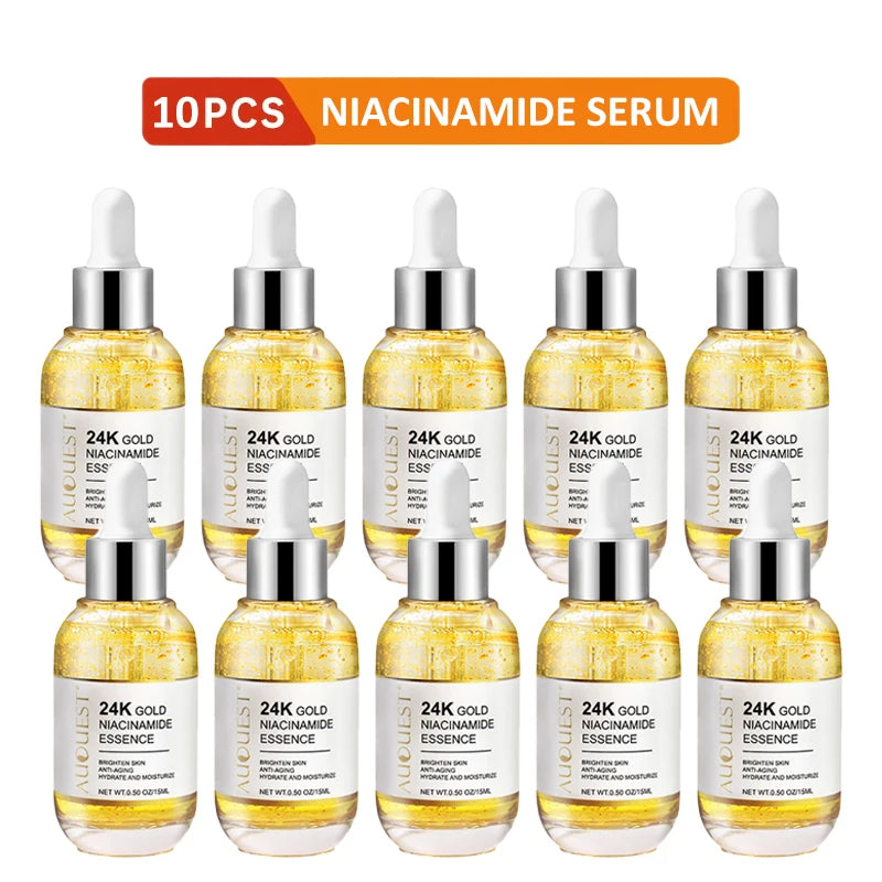 AUQUEST 24K Gold Niacinamide Face Serum – Brightening & Hydrating
