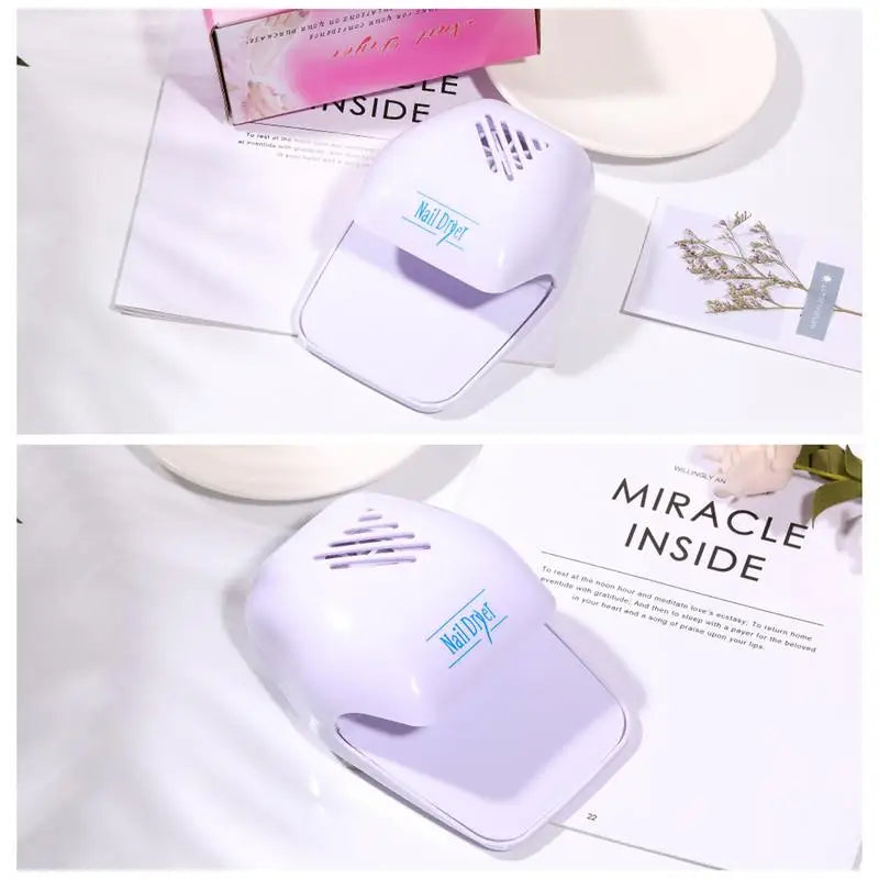 Portable Nail Fan Dryer for Regular Polish | One-Key Operation Nail Fan Dryer Oasis Select