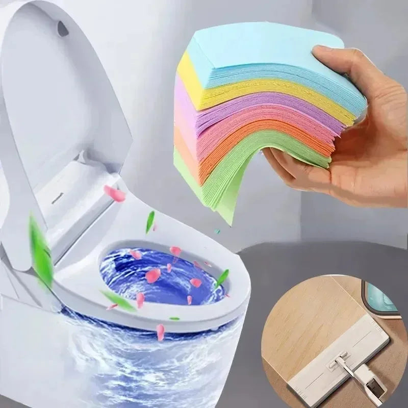 Multi functional toilet cleaning sheet floor cleaning sheet mop floor toilet cleaning home hygiene tile cleaning sheet washing Oasis Select