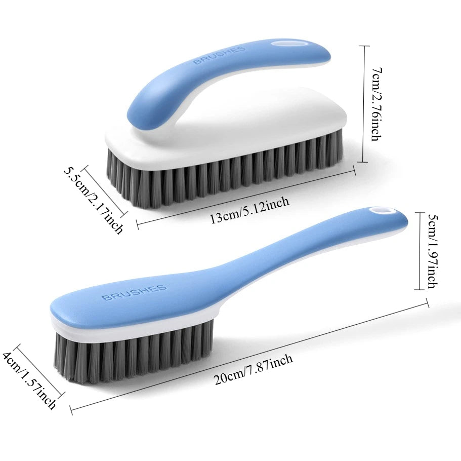 Multifunctional Shoe Brush Laundry Cleaning Brush Set Soft Bristles Household Scrubber for Washing Clothes Sneakers Boot Oasis Select