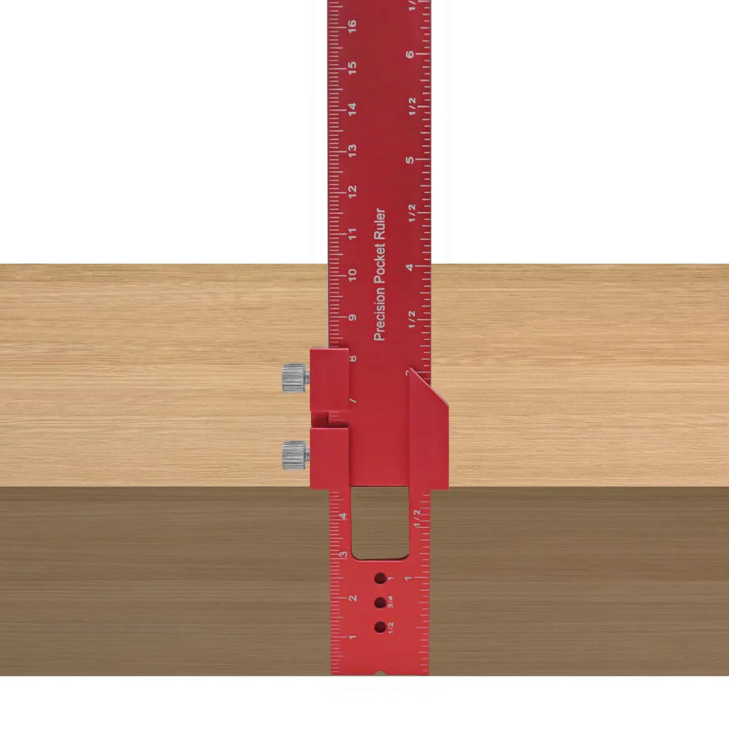 Woodworking ToolsRuler Precision Pocket Ruler Slide Ruler Inch/Metric T-Track Metal Slide Stops Aluminum Precision Rulerler Oasis Select