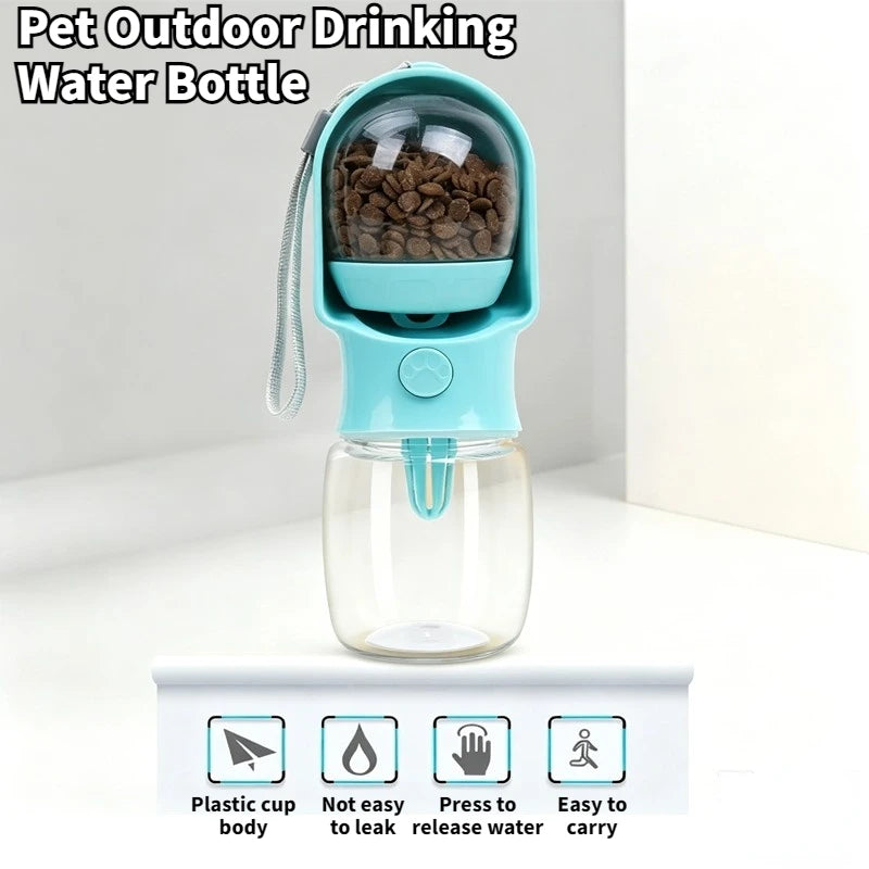 Portable Dog Cat Water Bottle with Storage Food and Water Container for Puppy Pets dogs Feeder Bowl Outdoor Travel Pet supplies Oasis Select