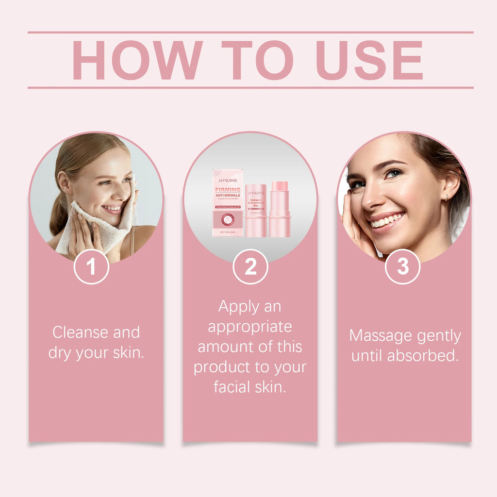 Jaysuing Collagen Firming Essence Stick – Anti-Aging Serum 7g Collagen Serum Stick Oasis Select