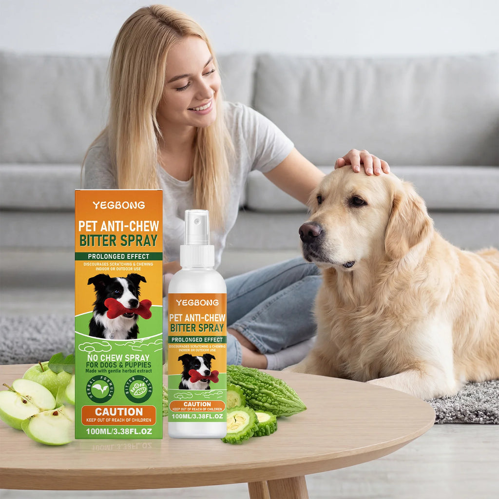 Pet Anti Chew Bitter Spray Pet Behavior Guidance and Repellent Effect Stops Dogs Chewing Licking Indoor Outdoor Training Spray Oasis Select