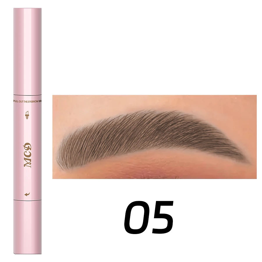 MCD 2-in-1 Waterproof Eyebrow Pencil & Brush Set – 3 Shades