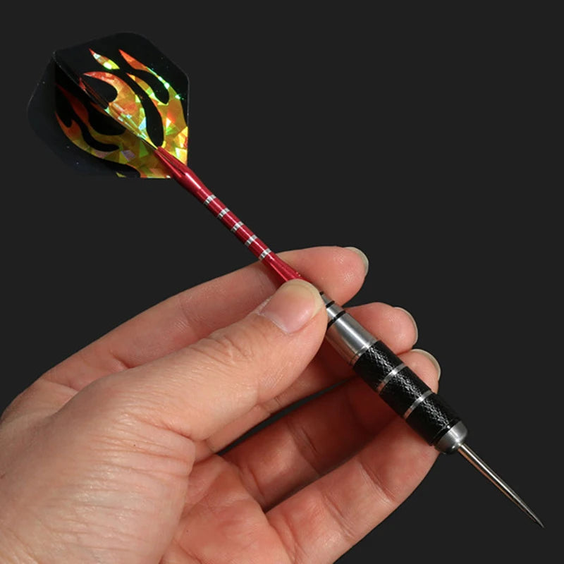 3 Pieces In A Pack 22g Anti-fall Needles Full Metal Darts Set Safety Video Game Darts Indoor Soft Darts Steel Shaft Darts Oasis Select