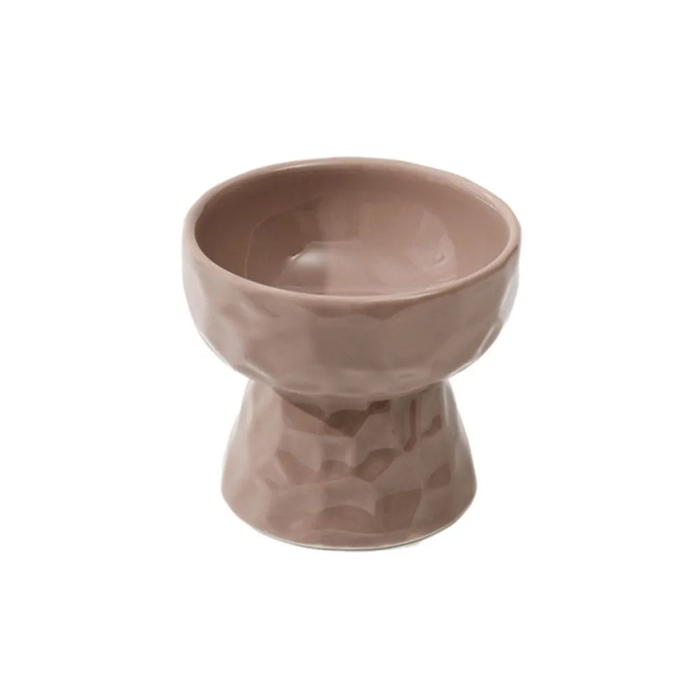 Ceramic Cat Bowl Slanted/Flat Mouth Multi-use Dog Food Feeding Basin Non-slip Anti Tipping Pet Drinking Feeder Kitten Puppy Oasis Select Style 5