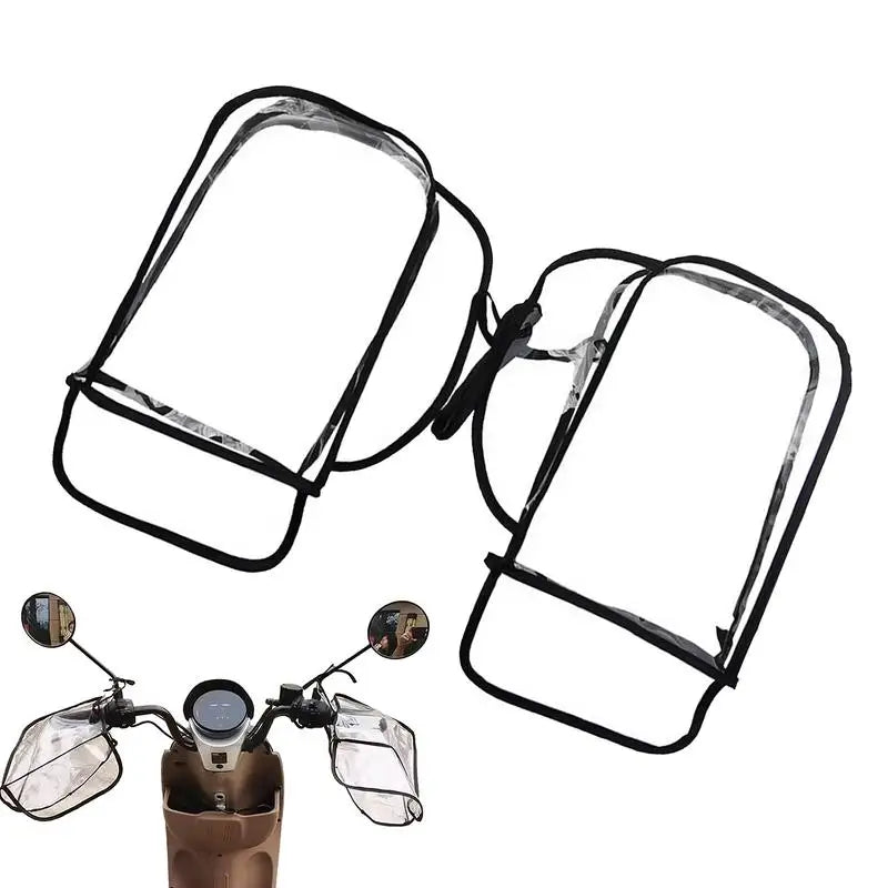 Handlebar Mittens Bicycle Gloves Water Resistant Tear Resistant Windproof Transparent Bicycle Handlebar Cover For Bikepacking Oasis Select