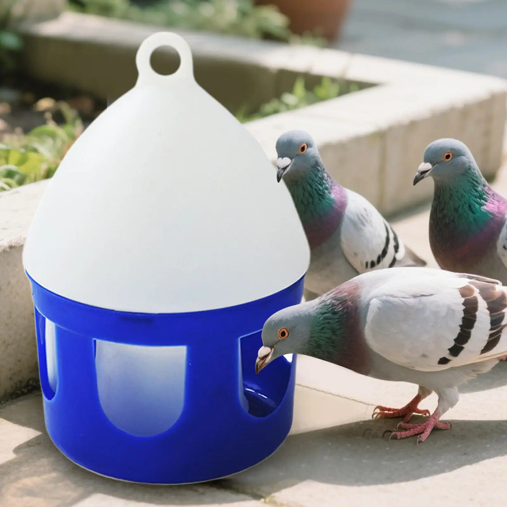 Pigeon Water Feeder 2L Bird Water Dispenser Removable Spill-Proof Pigeon Waterer for Outdoor Bird Cage Hydration Duck Keeping Oasis Select