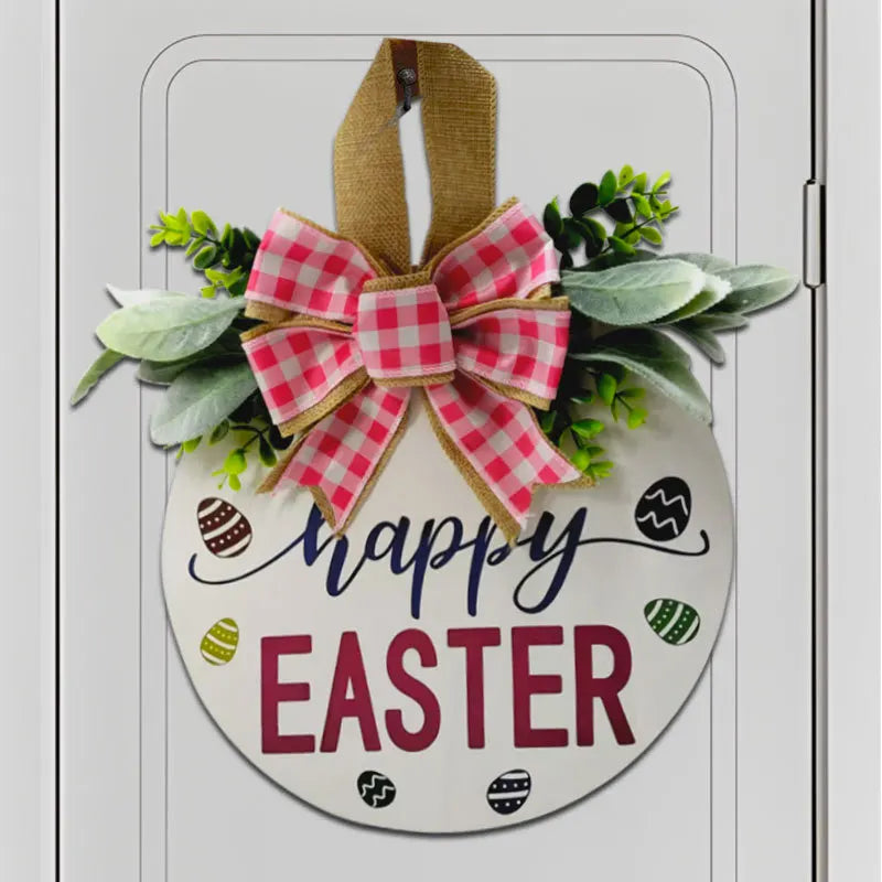 Valentine's Day Wreath Door Hanging Hello Valentine Love Card Door Hanging Home Holiday Wall Hanging Oasis Select Easter number three-dimensional