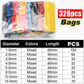 Heat Shrink Sleeving Tube Kit Wire Electrical Connection Wire Wrap Cable Protection Thermoresistant Tubing Wrapping Insulation Oasis Select 328pcs (bags) Mixed-size