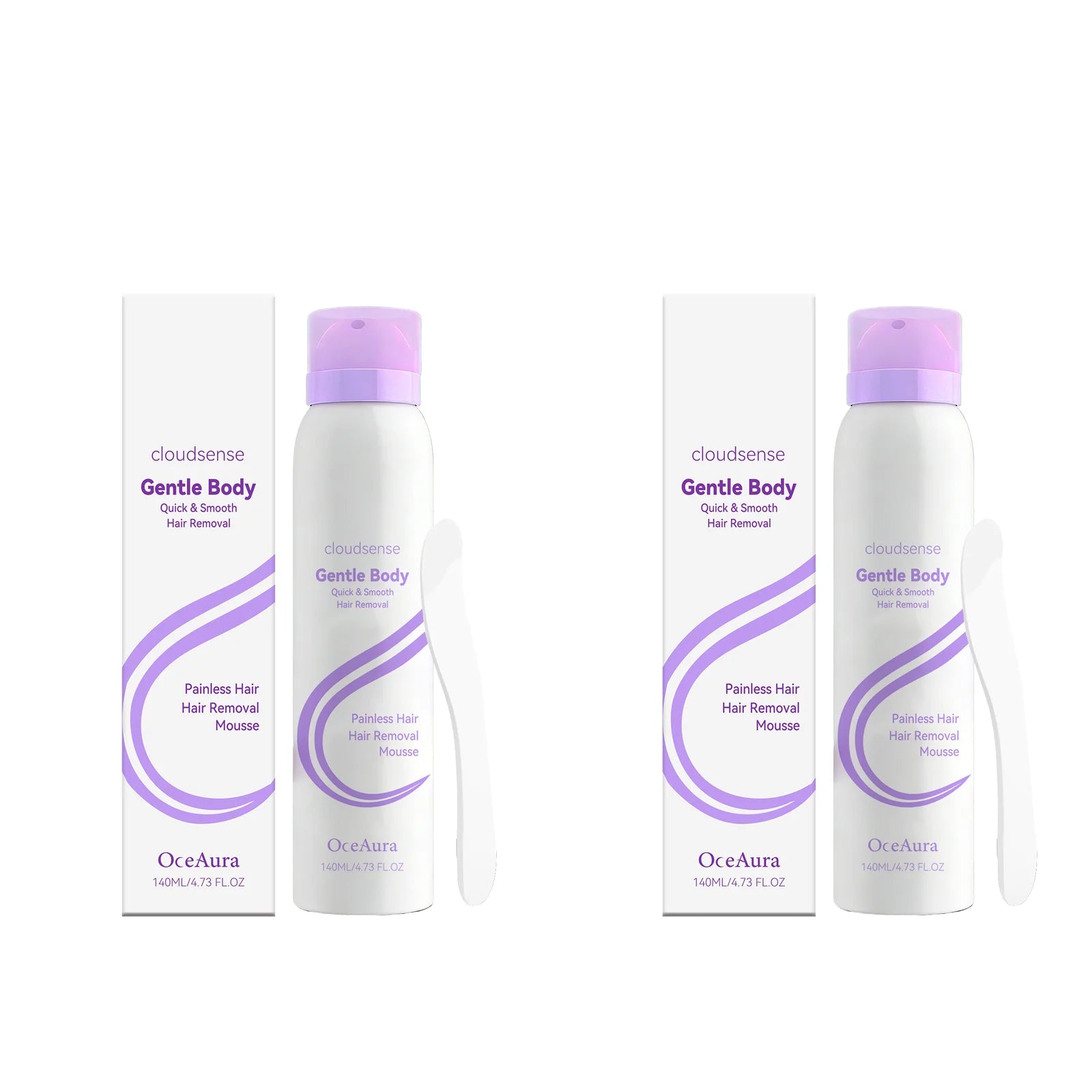 OceAura Painless Hair Removal Spray – Growth Inhibitor 140ml Depilatory Spray Oasis Select 2pcs