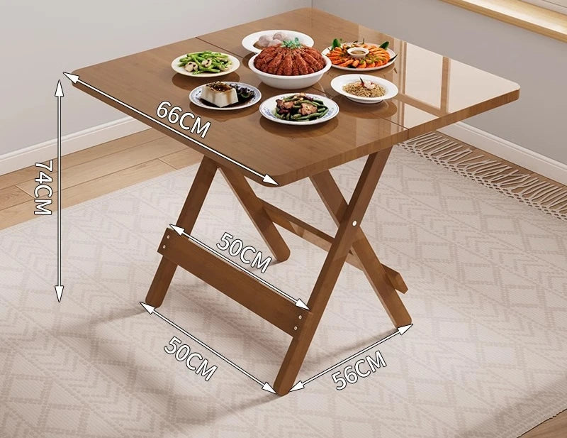 Rental house dining table Multifunctional foldable table Outdoor stall Small dining table Small apartment can store new products Oasis Select Square 66cm