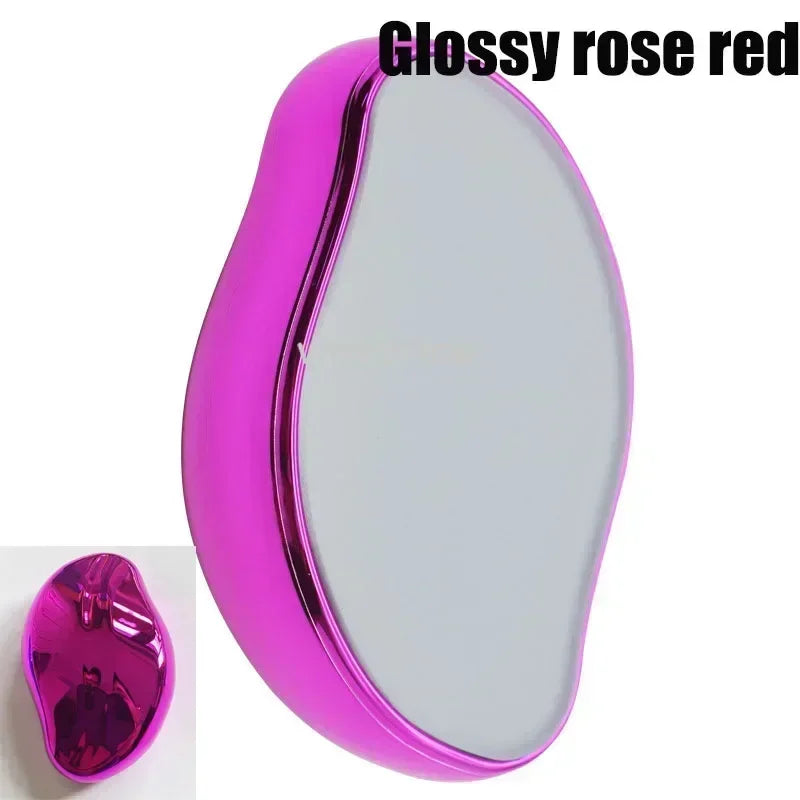 Eraser Depilator Leg Hair Crystal Epilator Hair Physical Hair Removal Eraser Glass Remover Painless Epilator Cleaning Reusable Oasis Select rose red