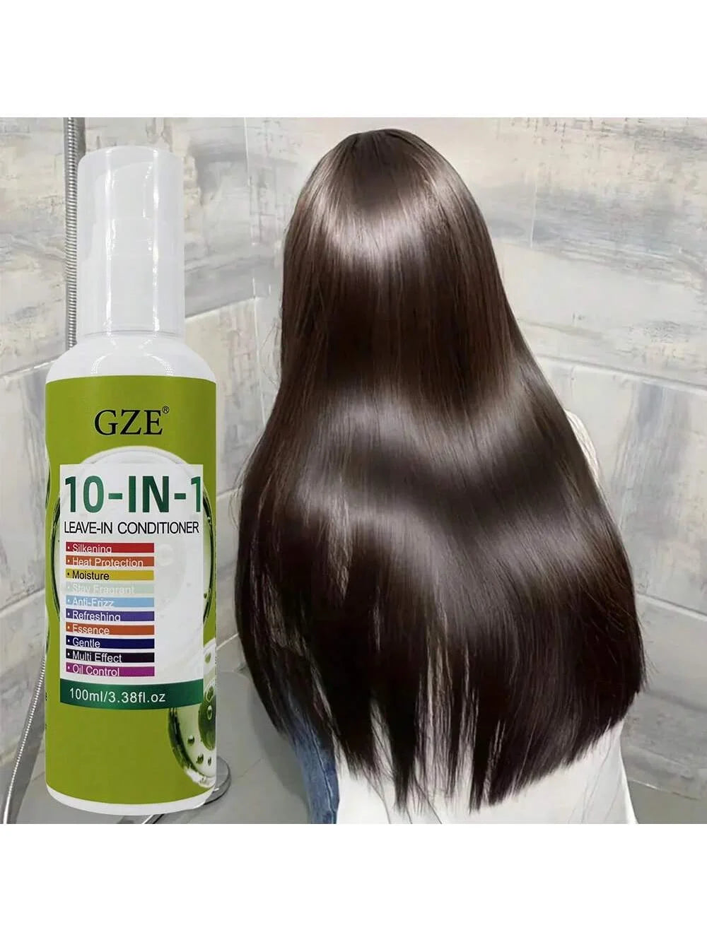GZE 10-in-1 Leave-In Conditioner | Argan Oil, Anti-Frizz