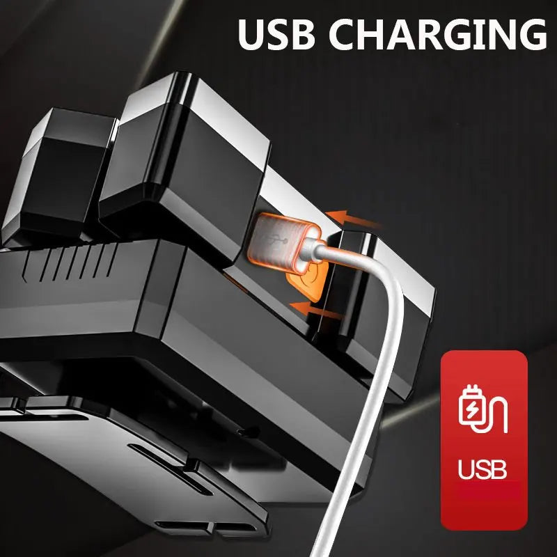 Most Powerful LED Headlamp Built-in 18650 Battery Powered 4 Modes USB Charging Headlight Waterproof Head Lamp Oasis Select