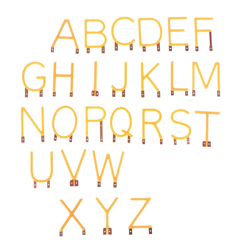 DIY COB LED Filament Decorative English Letter Lighting Party Light DC3V Light Emitting Diode Filament Oasis Select