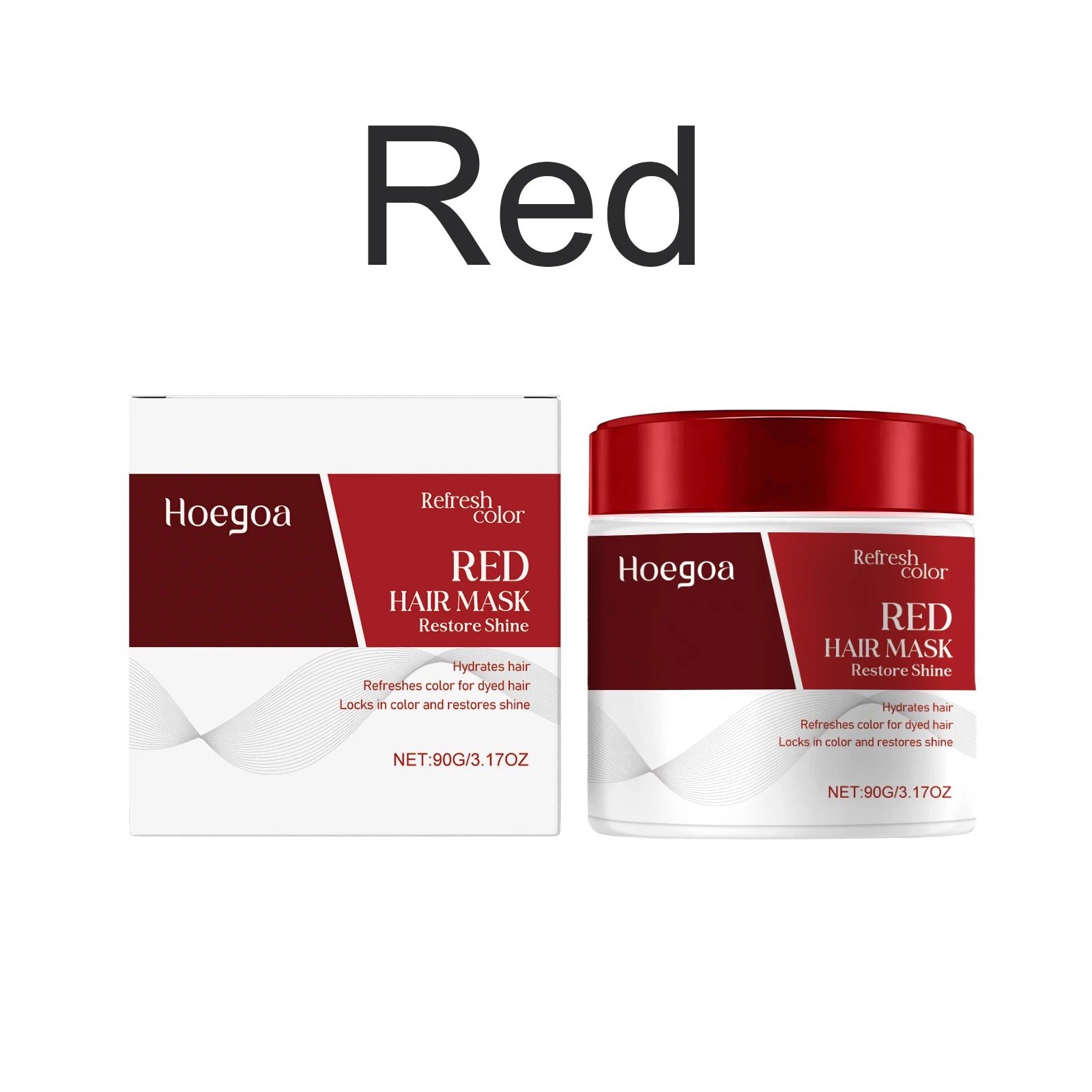 Color Depositing Hair Mask Deep Conditioning Hydrates&Repairs Enhances Hair Color Red Blue Brown Tones Boosts Shine Fades Color Oasis Select Red