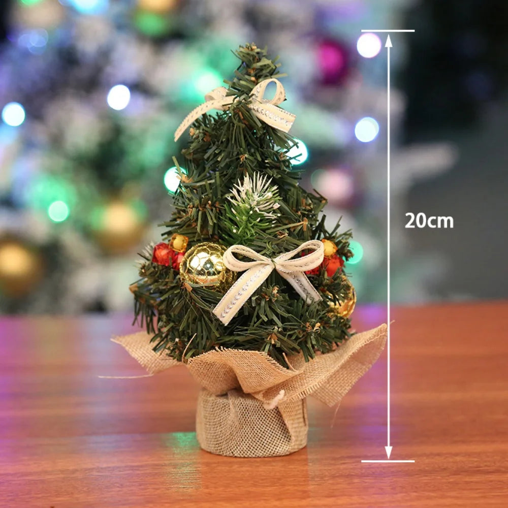 Mini Artificial Christmas Tree Tabletop Ornament | Desk Decor