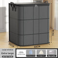 Foldable Clothes Storage Bag Large Capacity Organizer With Handle And Double Zipper For Bedding Moving Travel Under Bed Storage Oasis Select 50x60x70cm