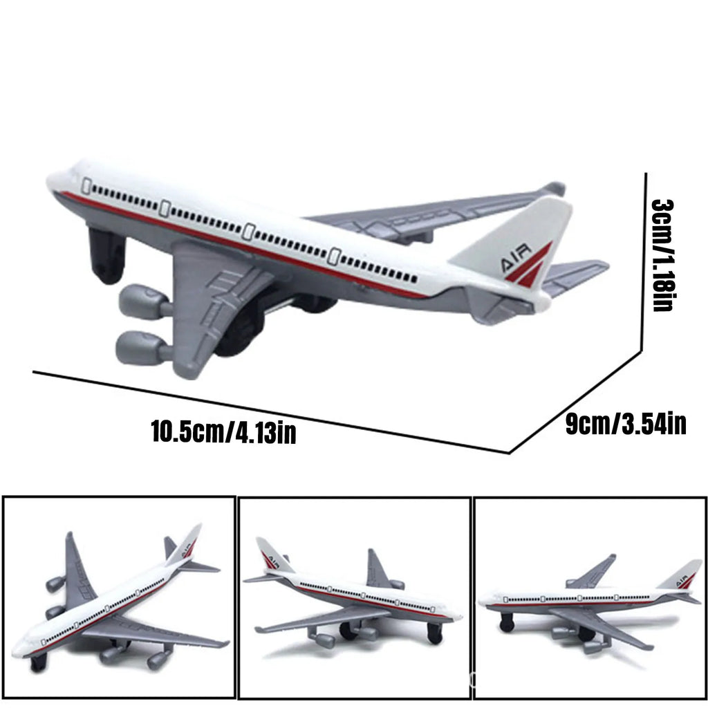 6-Pack Die-Cast Metal Airplane Toys for Kids Ages 3–12 Die-Cast Airplane Playset Oasis Select