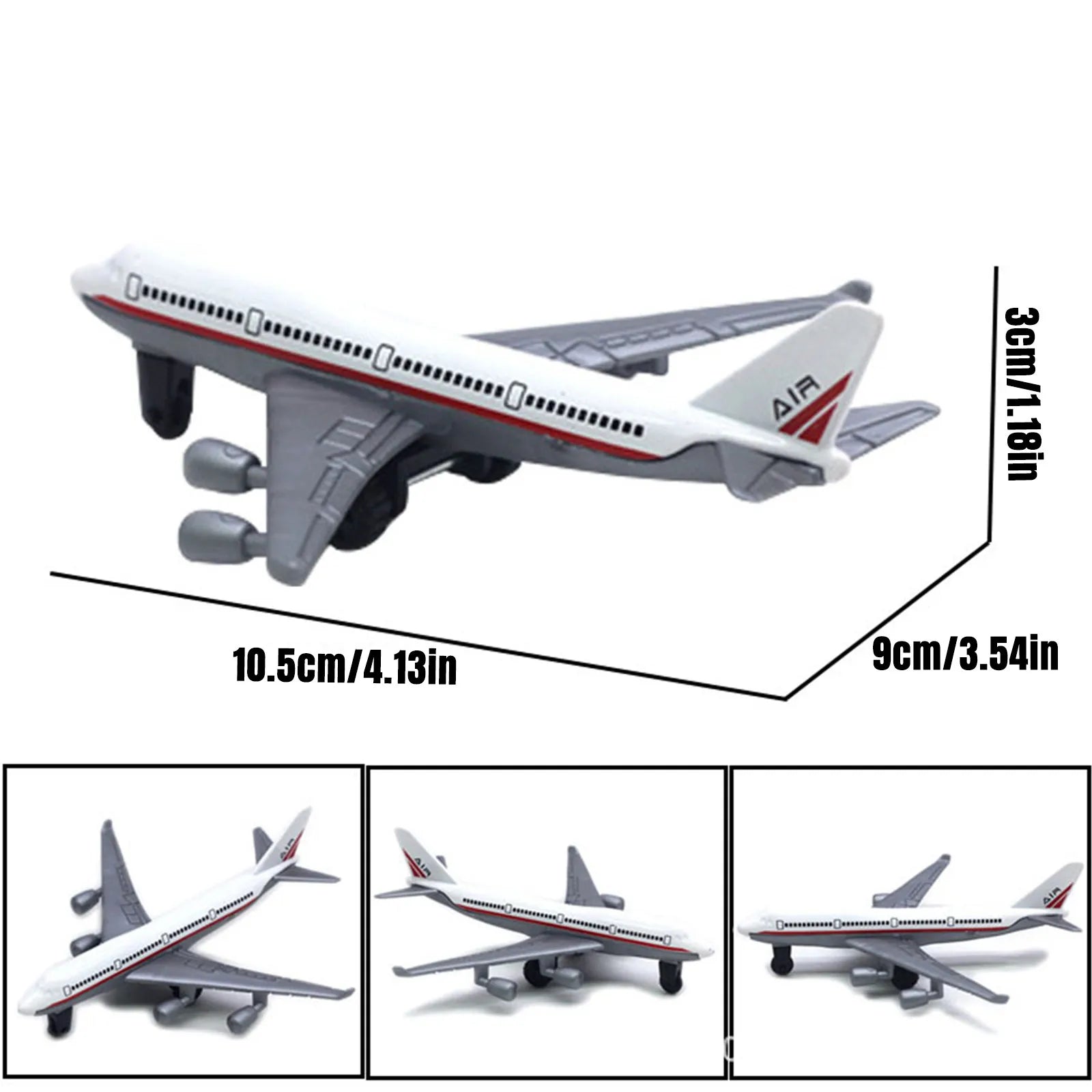 6-Pack Die-Cast Metal Airplane Toys for Kids Ages 3–12 Die-Cast Airplane Playset Oasis Select