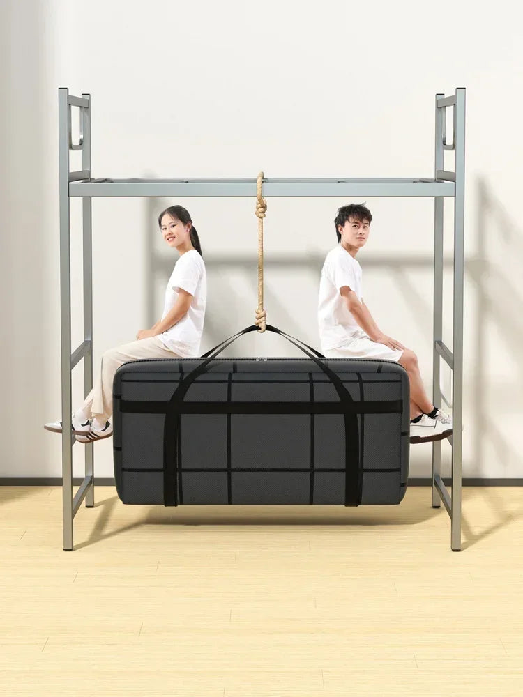 Portable Large Capacity Folding Clothing Storage Bag Hand-Held Duffel Bag Double Zipper Padded Bag Wardrobe Organizer Moving Bag Oasis Select