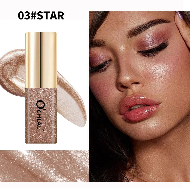 O'Cheal Glitter Liquid Eye Shadow – 7 Shades, Shimmer & Waterproof