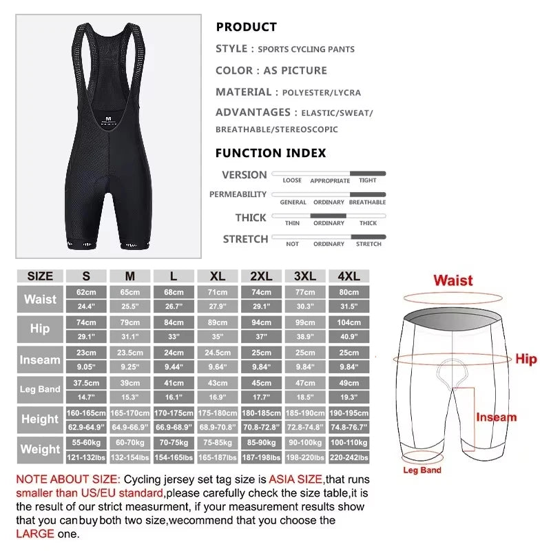 Cycling Shorts 5D Gel Pad MTB Breathable Quick Drying Dropshipping Road Mountain Bike Shorts Bib Oasis Select