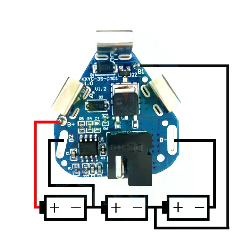 3S 10.8V 12.6V 40A BMS 18650 Lithium Battery Board BMS For Screwdriver Shura Shurika Battery 3S 12V Battery Replace Use Oasis Select