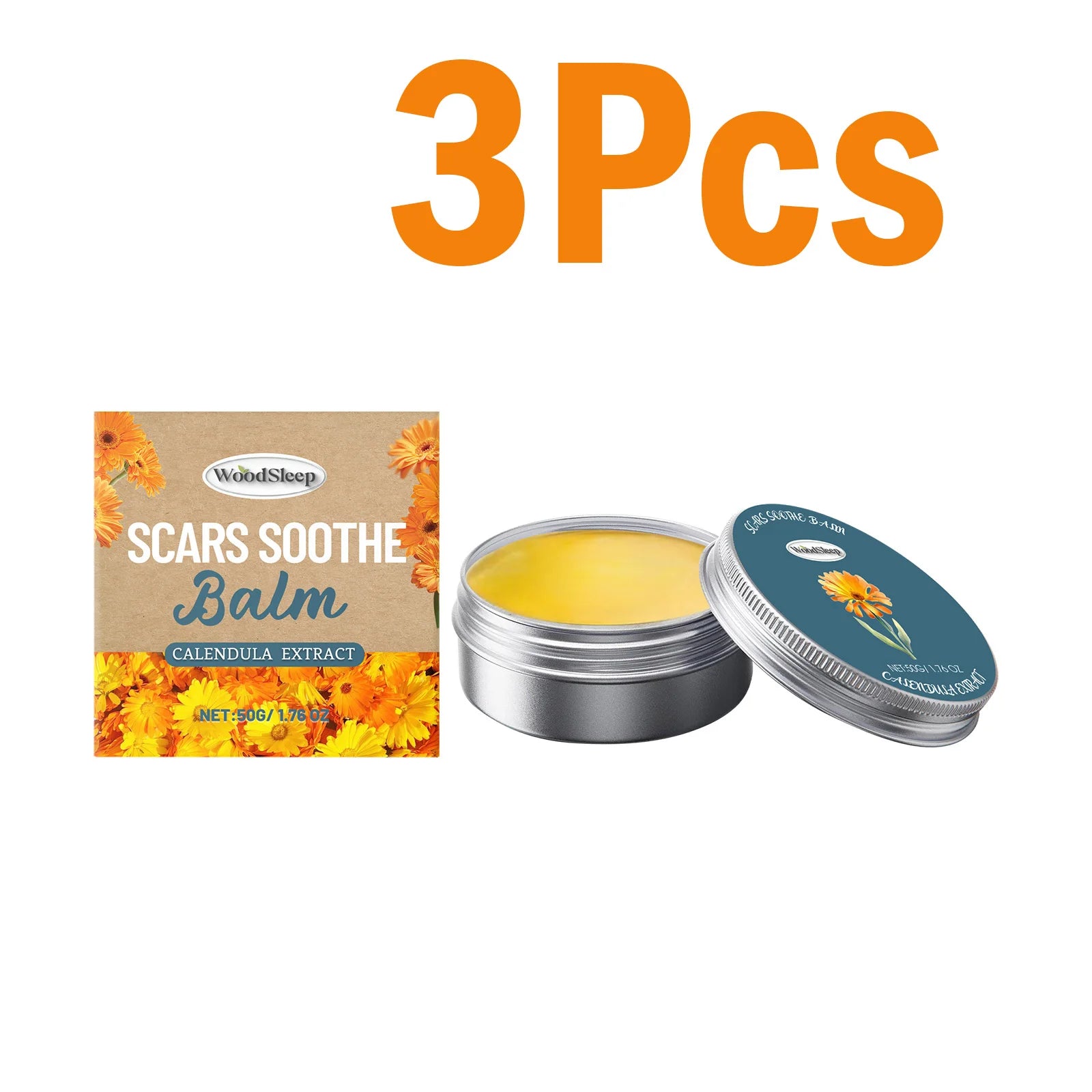 Calendula Acne-Prone Cream Anti-Acne & Fade Marks Oil-Control Shrink Pores Soothing Cream Non-Greasy & Fast Absorbing SkinCare Oasis Select 3 x 50g Boxed