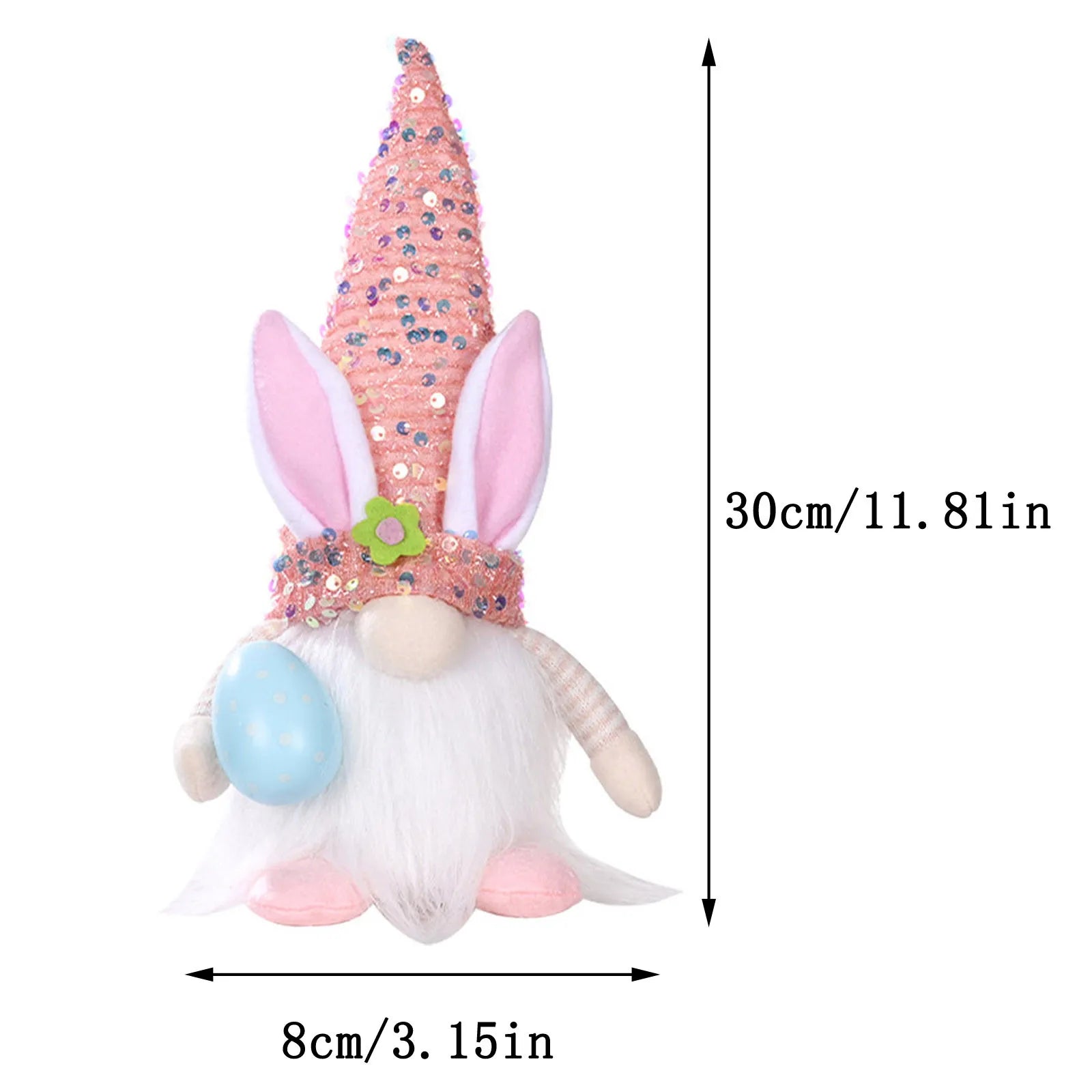 Easter Bunny Plush Figurine – Spring Home & Garden Decor Easter Bunny Figurine Oasis Select