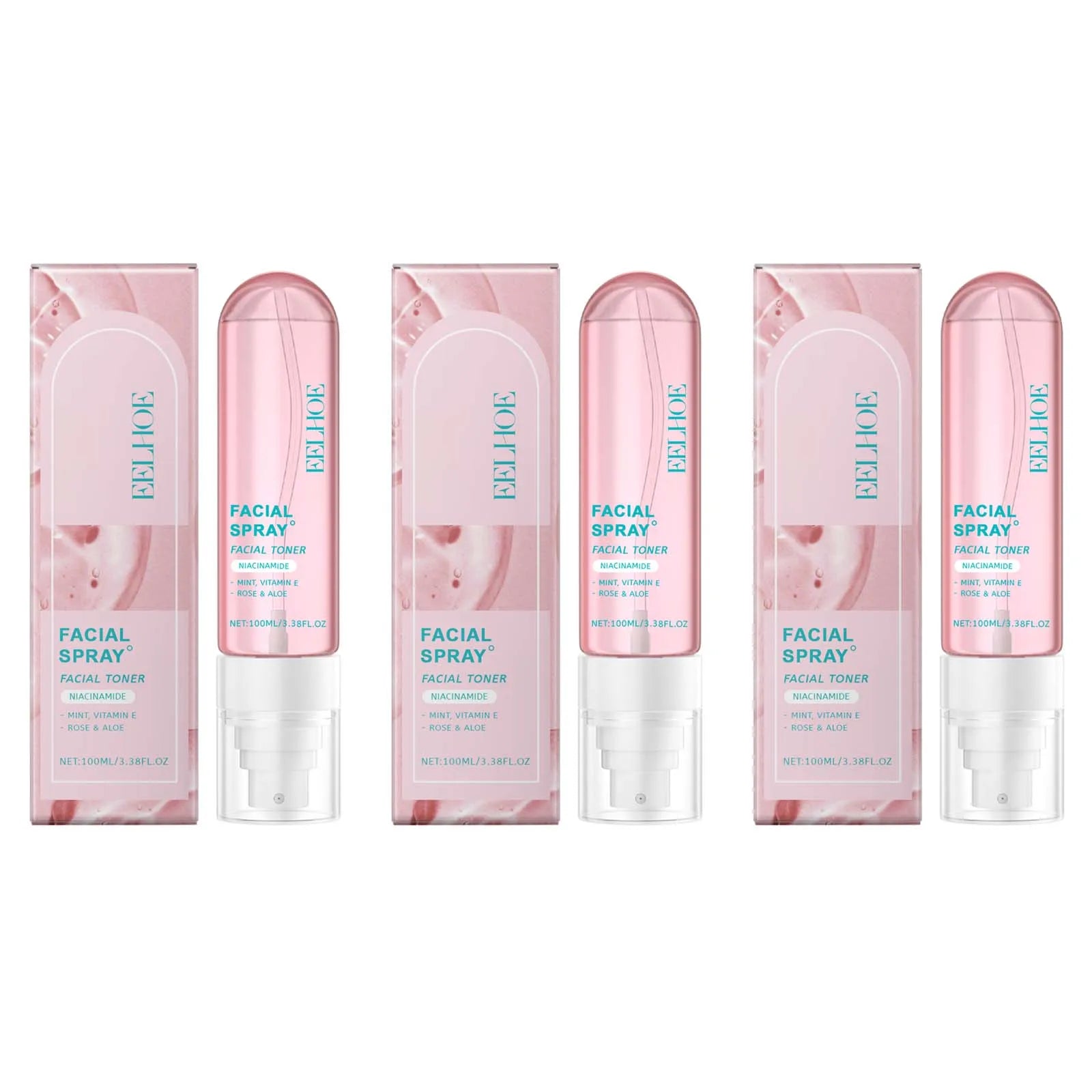 Niacinamide Toner Spray Moisturizing Brightening Facial Skin Care Improve Dullness Even Skin Tone Hydrating Smoothing Skin Oasis Select 3Pcs 100ml