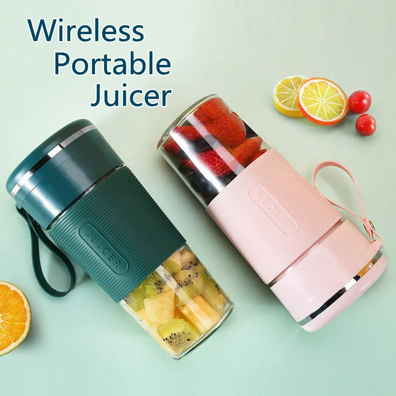 Portable Juicer Usb Rechargeable Wireless Mini Smoothie Blender Mixer Fruit Juice Maker Electric Juicer Machine Glass Cup Oasis Select