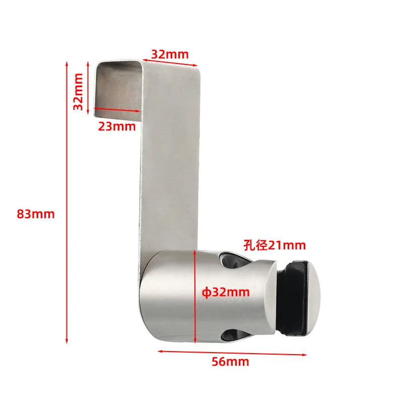 1PC Sprayer Hook Holder Free Nail Stainless Steel Toilet Bathroom Attachment Wall Shower Head Holder Oasis Select