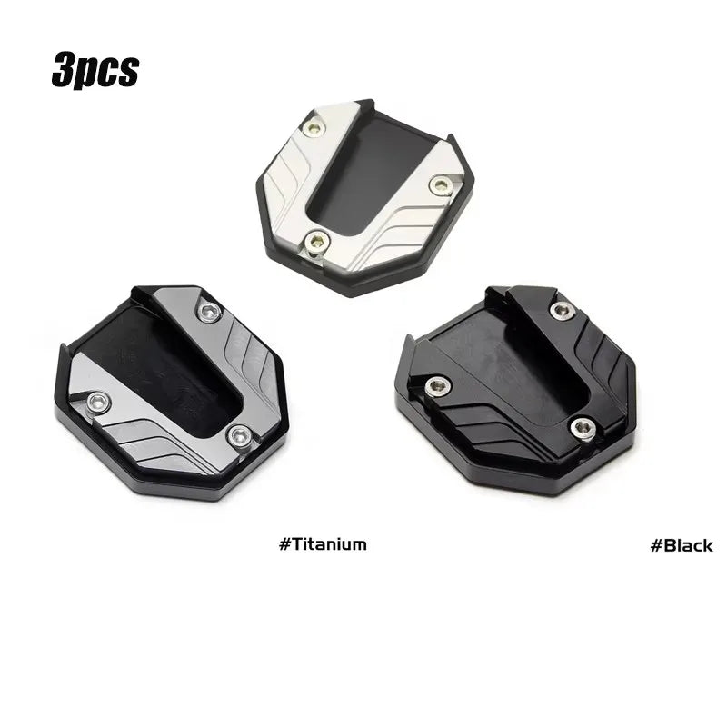 1/2/4pcs Universal Bicycle Foot Extension Kickstand Accessories Motorcycle Side Stand Cover Aluminum Alloy Motorcycle Stands Pad Oasis Select Mixed-3pcs 1