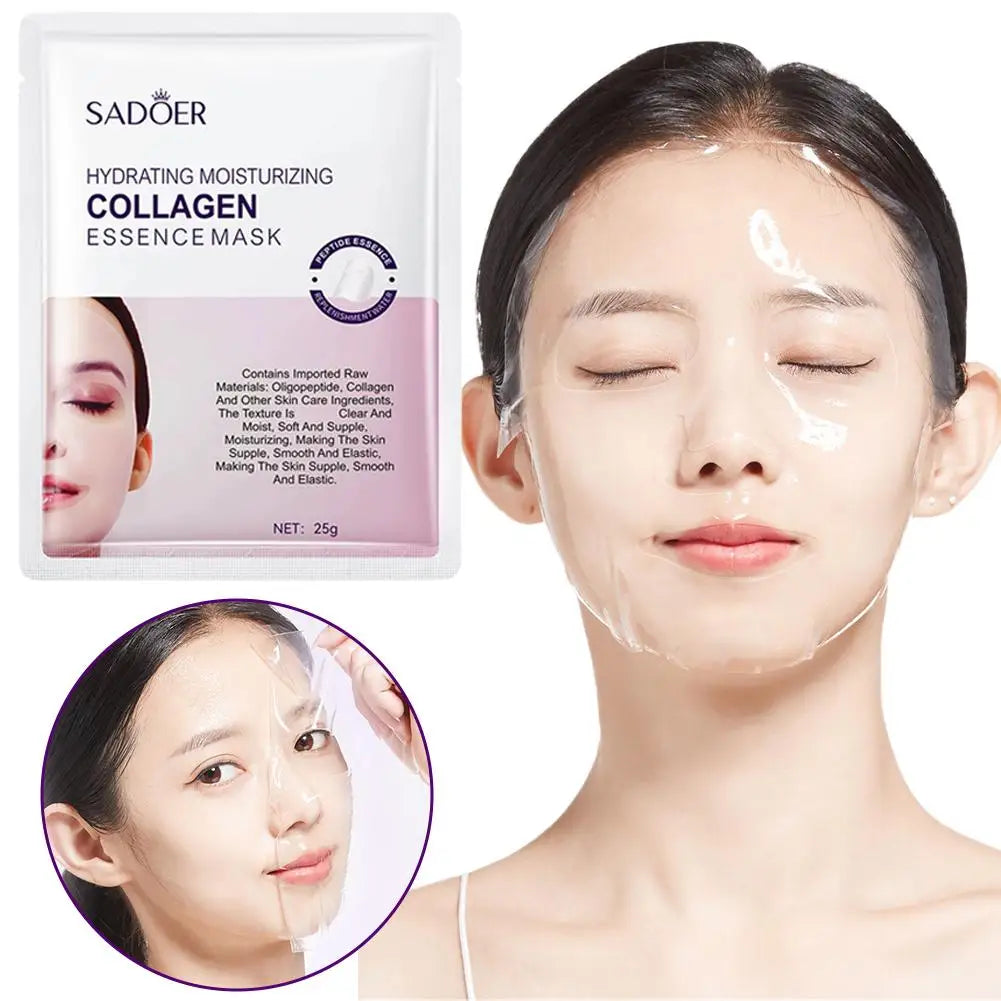 5-Pack Hyaluronic Acid Collagen Hydrating Sheet Face Masks