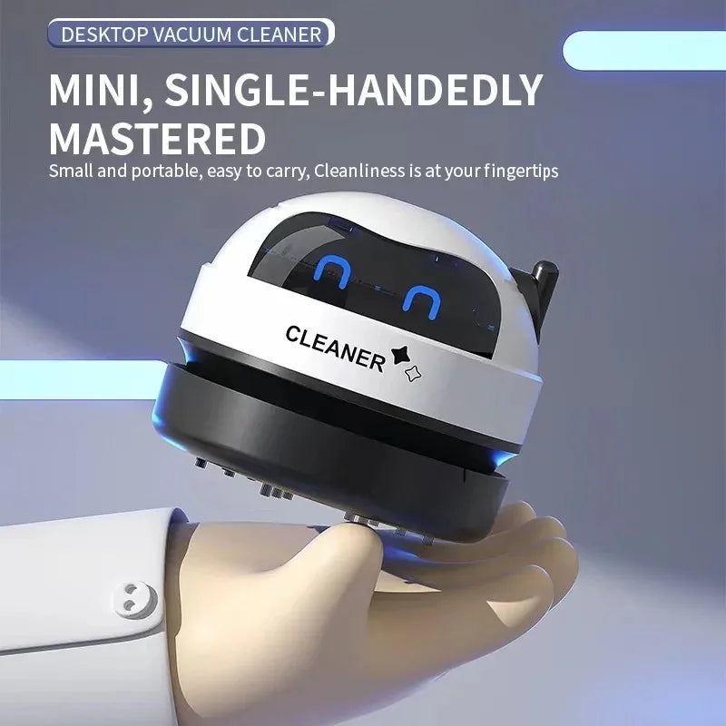 Mini Desktop Vacuum Cleaner | USB Rechargeable & Wireless